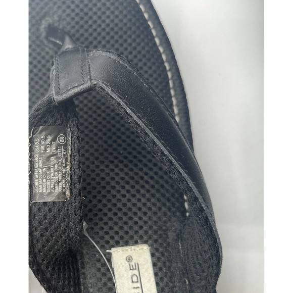 Y2K Vintage Lower East Side Women's Flip Flop Platform Sandals - BLACK, Size 8.5 - Picture 13 of 13